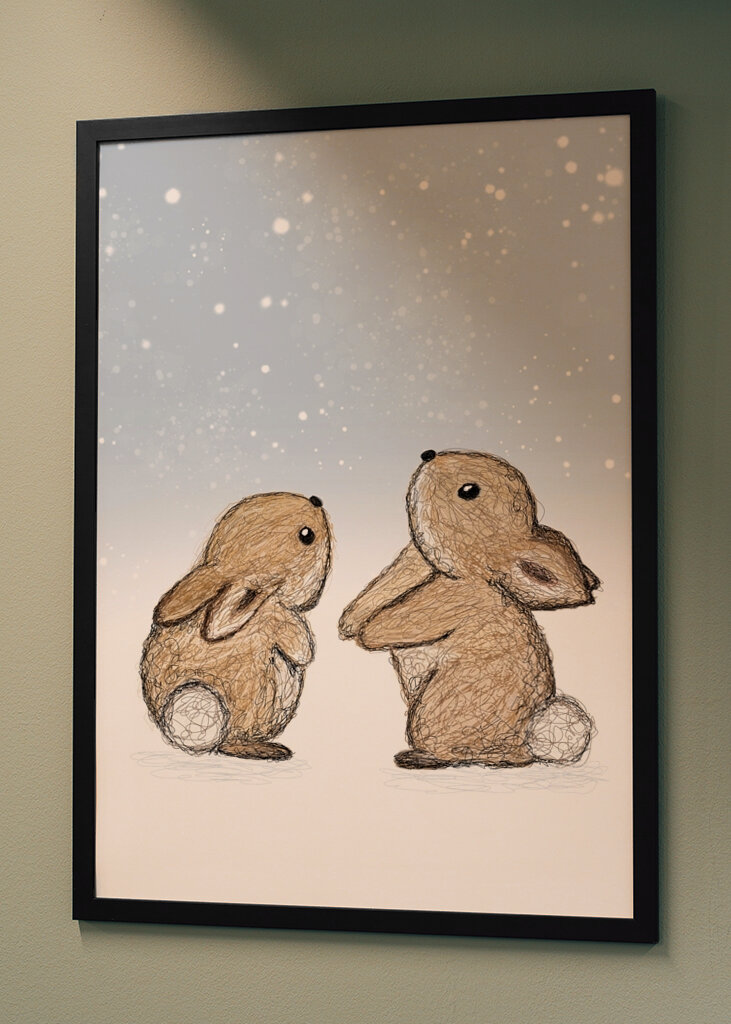 Bunnies In The Snow