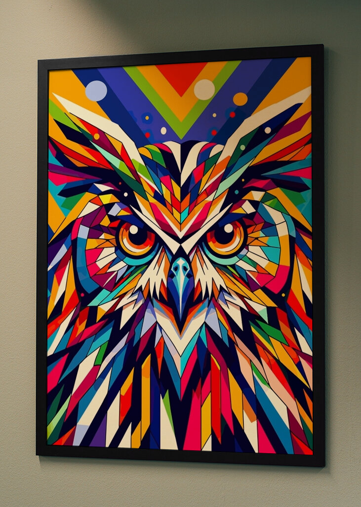 Színes bagoly portré wpap