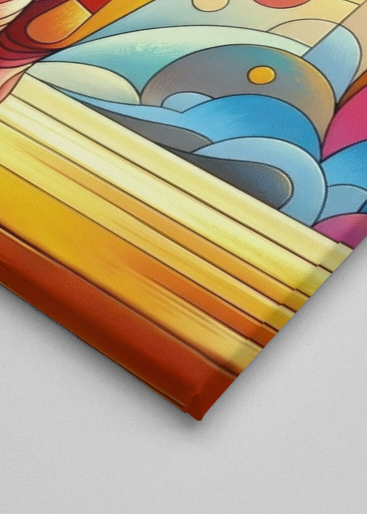 Elefante geométrico colorido 