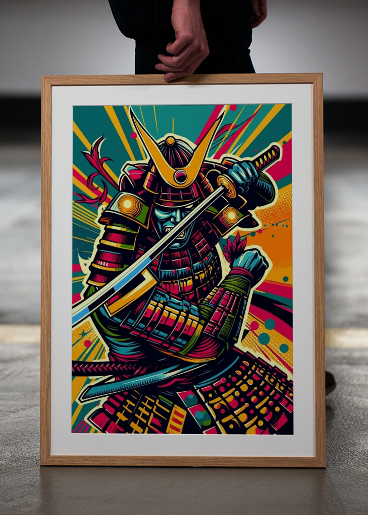 Samurai Warrior Art wpap