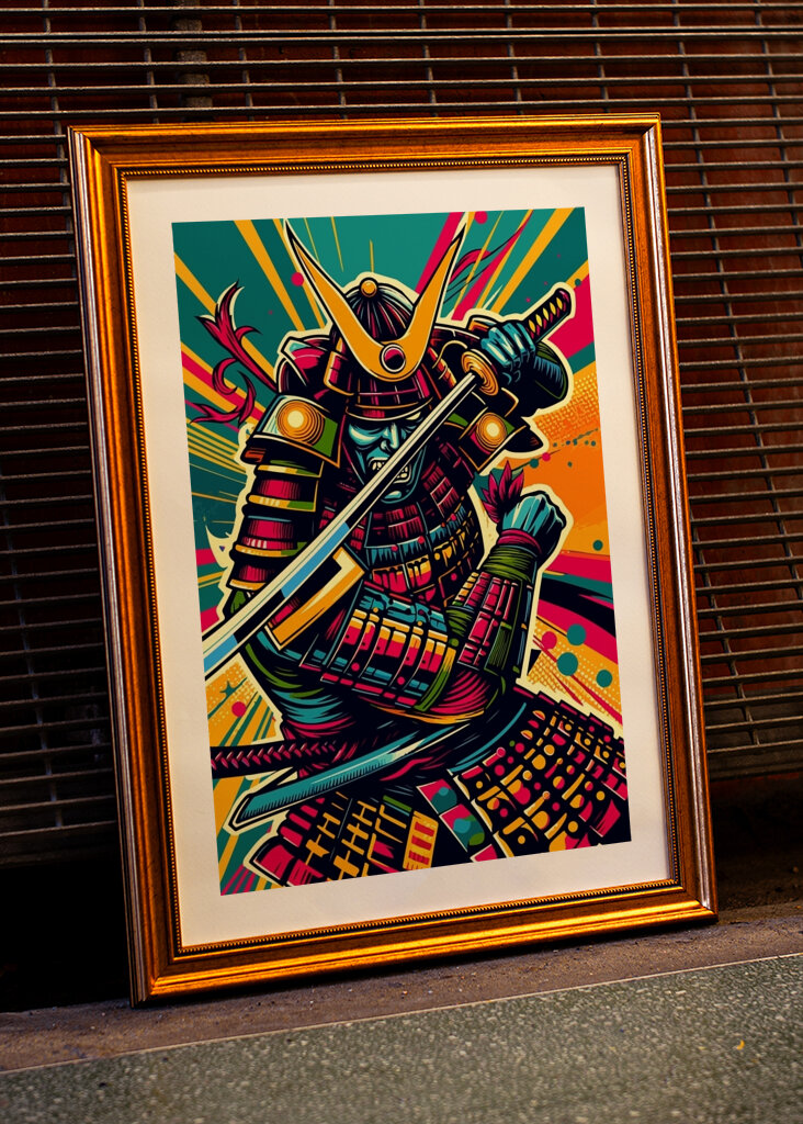 Samurai Warrior Art wpap