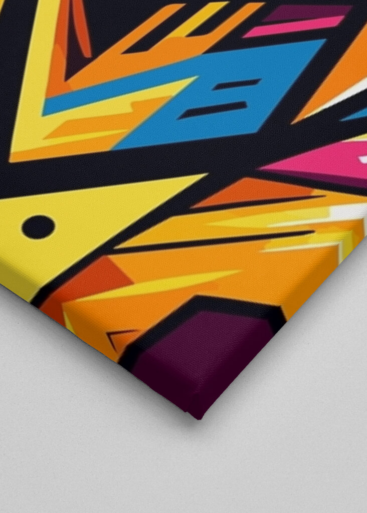 Geometrisk bjørnekunst fargerik