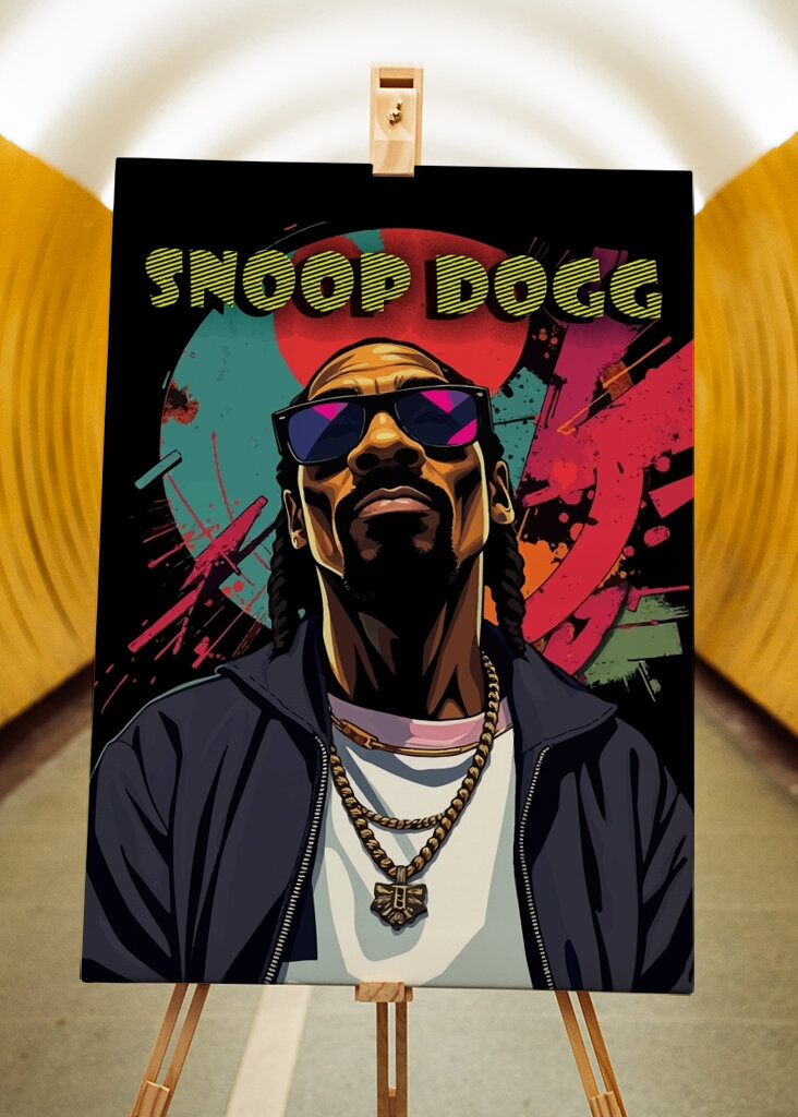 Snoop Dogg Abstract Pop Art