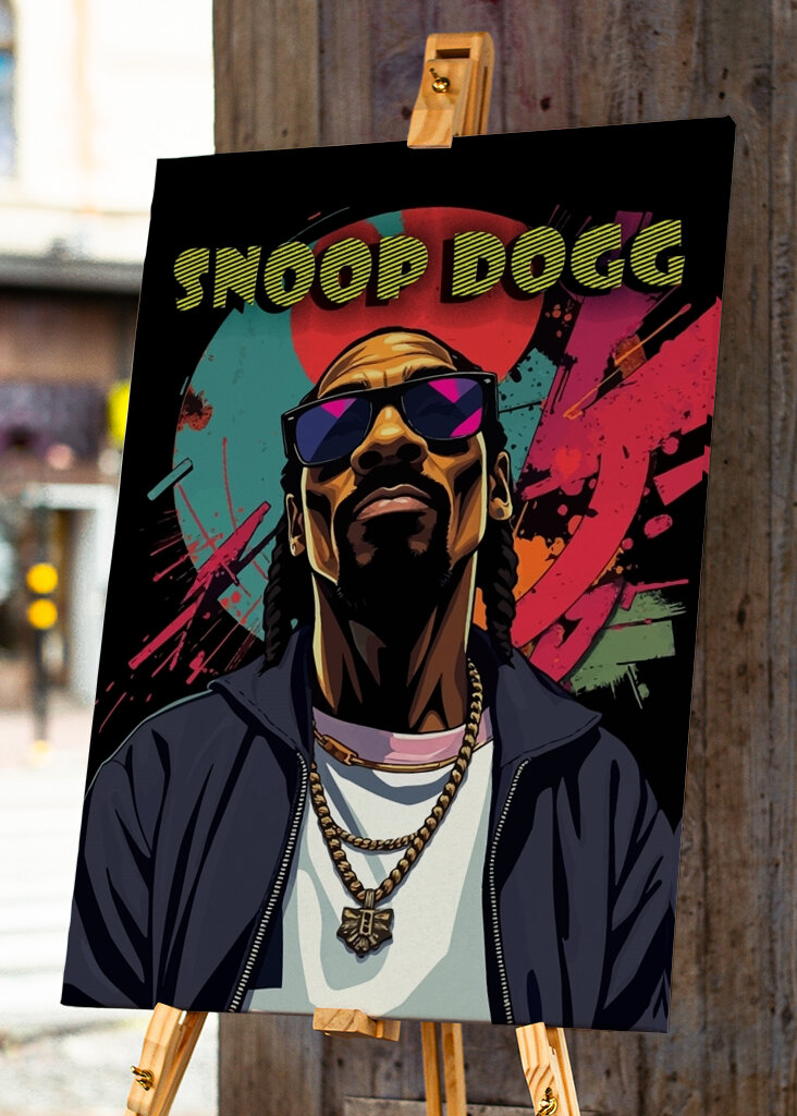 Snoop Dogg Abstract Pop Art