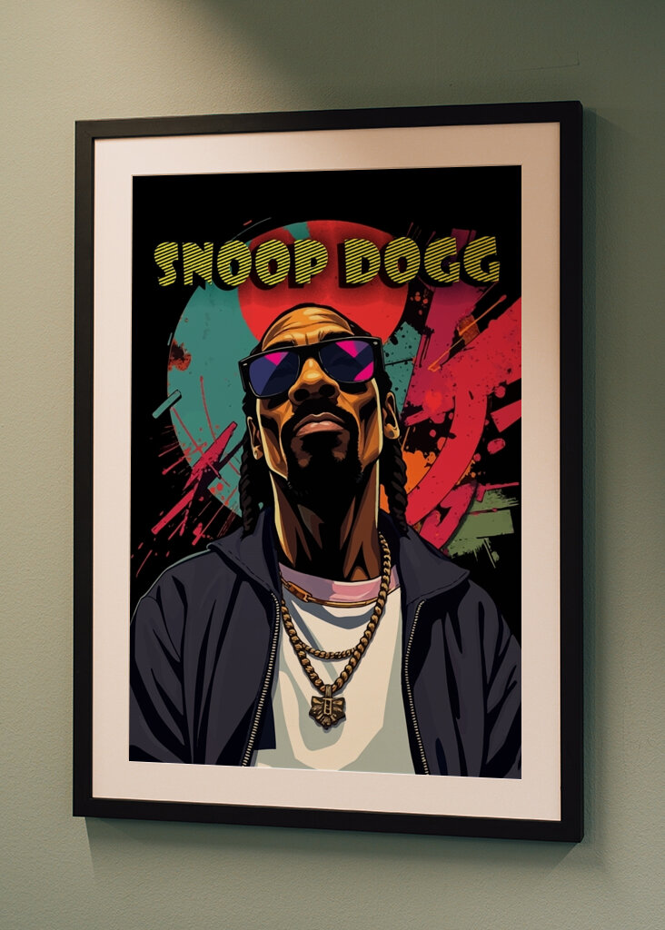 Snoop Dogg Abstract Pop Art