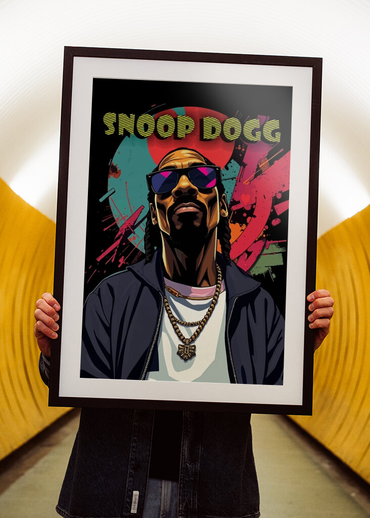 Snoop Dogg Abstract Pop Art
