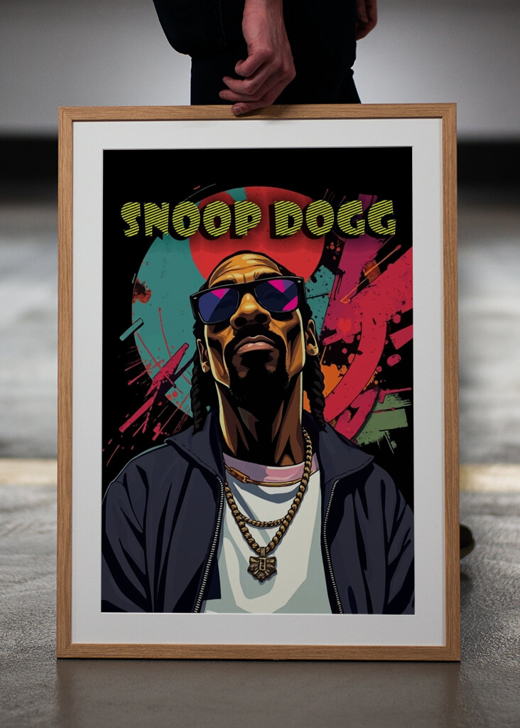 Snoop Dogg Abstract Pop Art