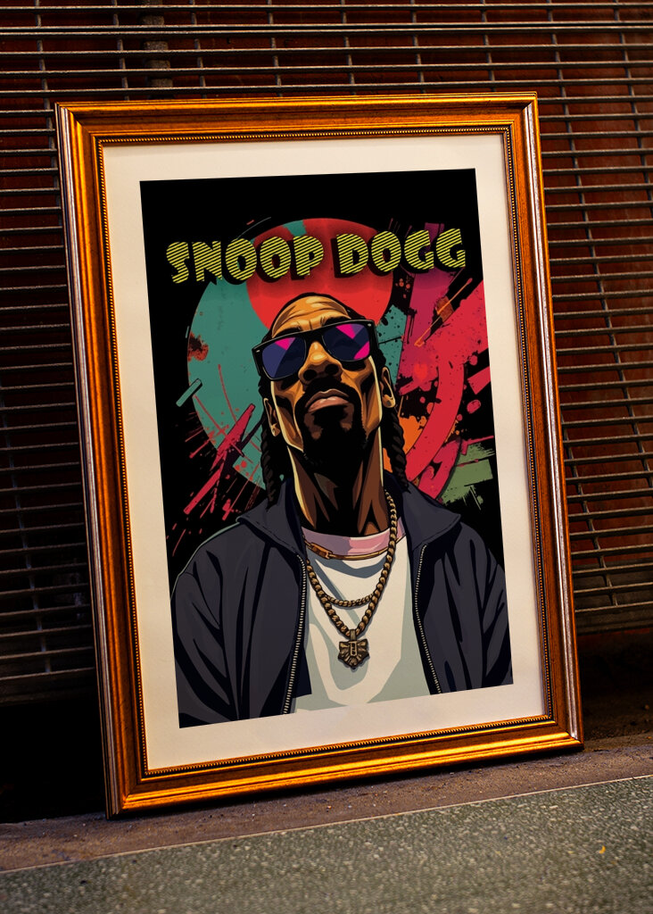 Snoop Dogg Abstract Pop Art