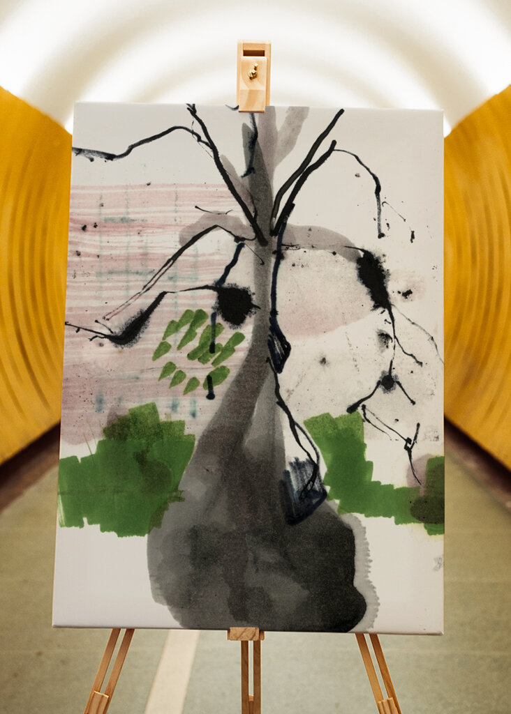 starý strom na podzim