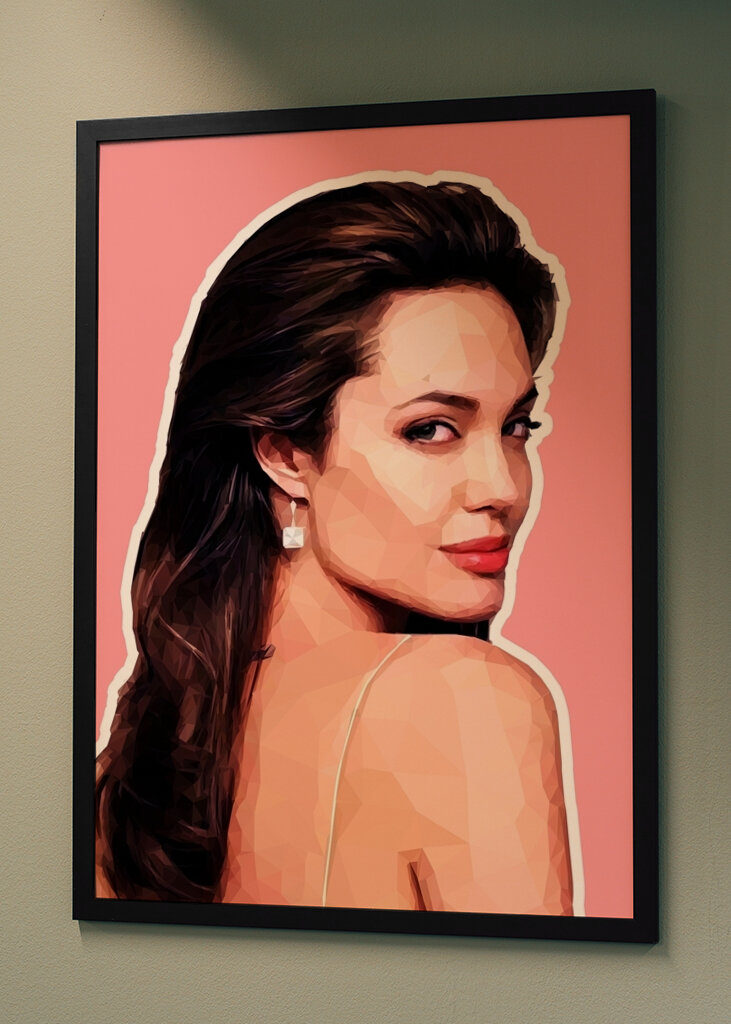 Angelina Jolie low poly