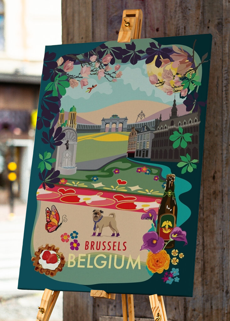 CITY PLAKAT BRYSSEL
