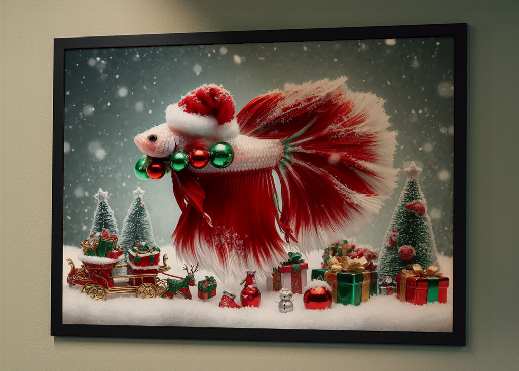 Rybička Betta Santa