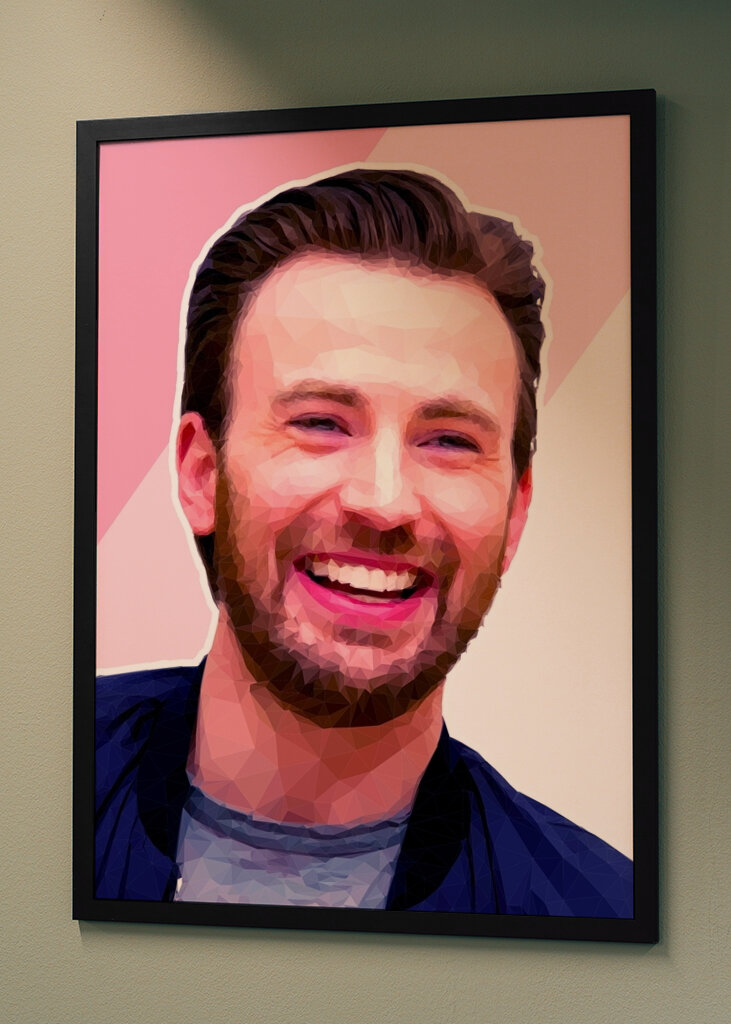 Chris Evans polygonale Kunst