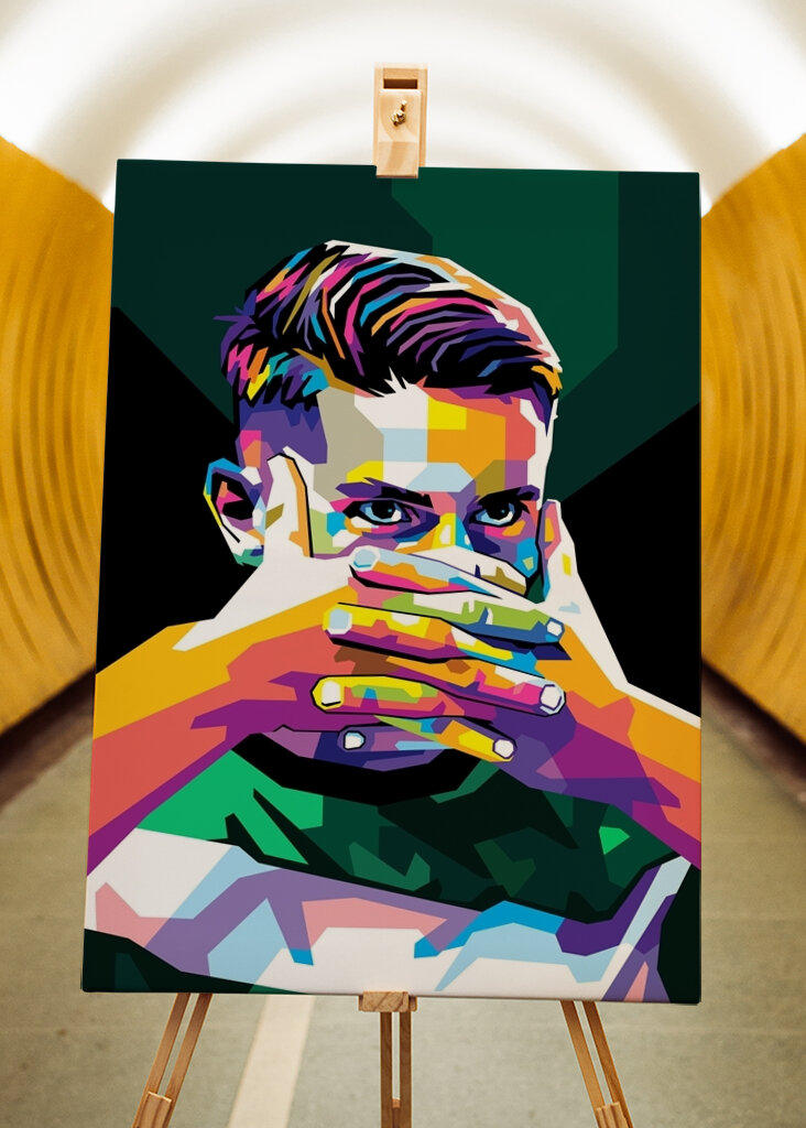 Viktor Gyökeres in WPAP Style