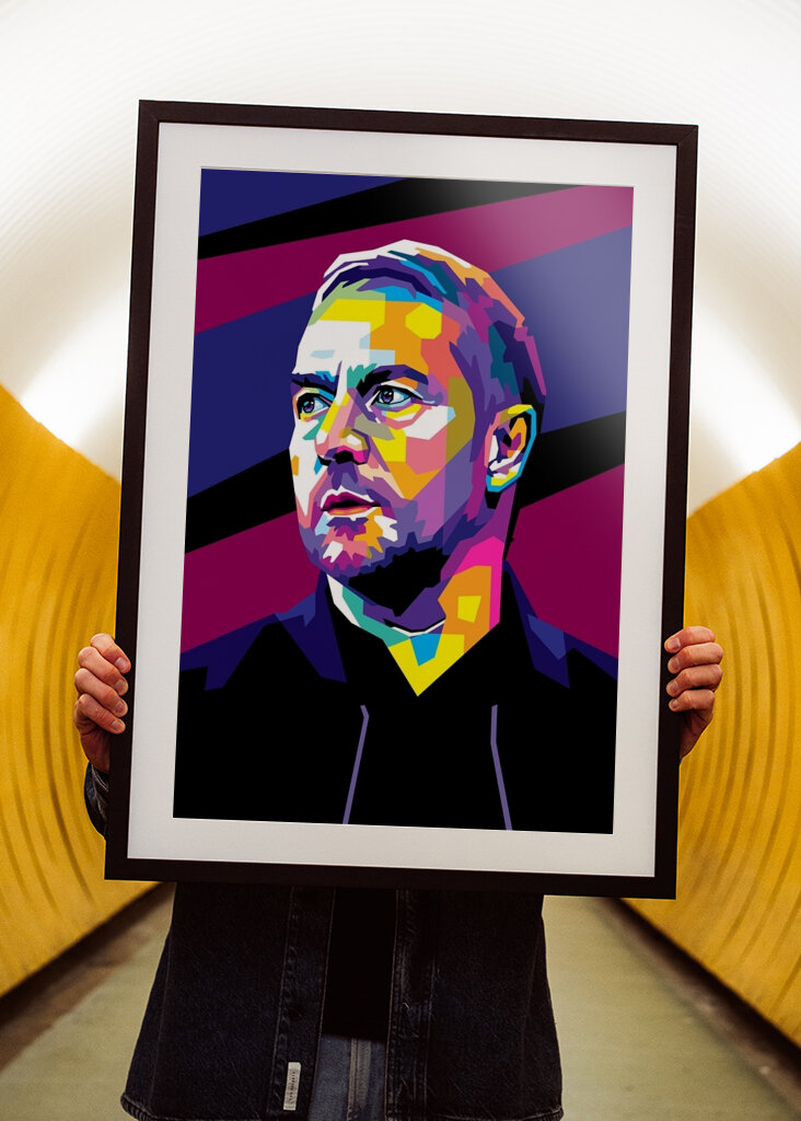 Hansi Flick in WPAP Style