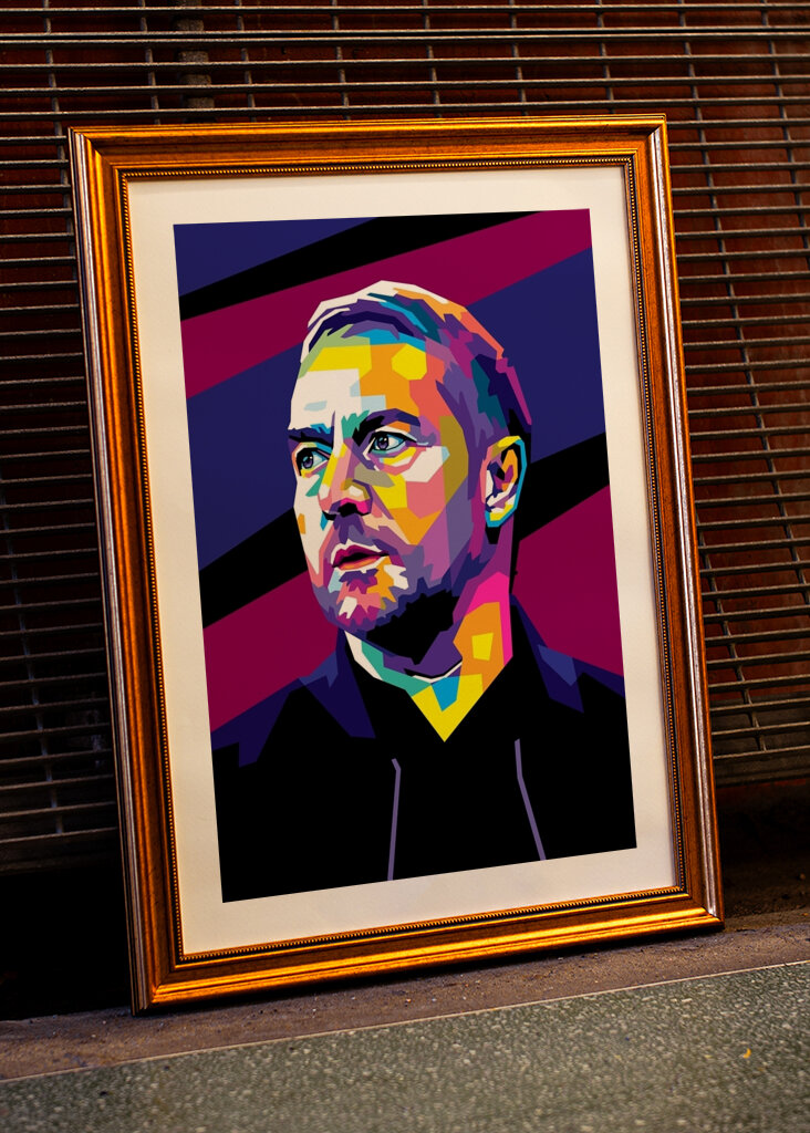 Hansi Flick in WPAP Style