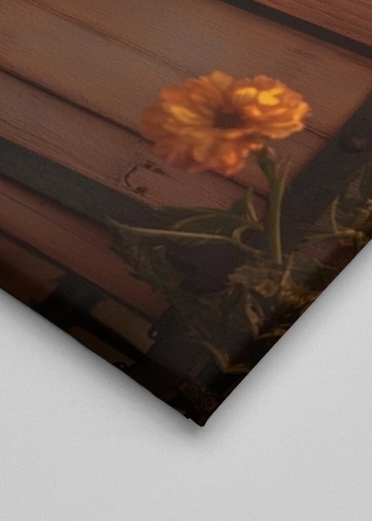 Cachorro en carruaje de flores