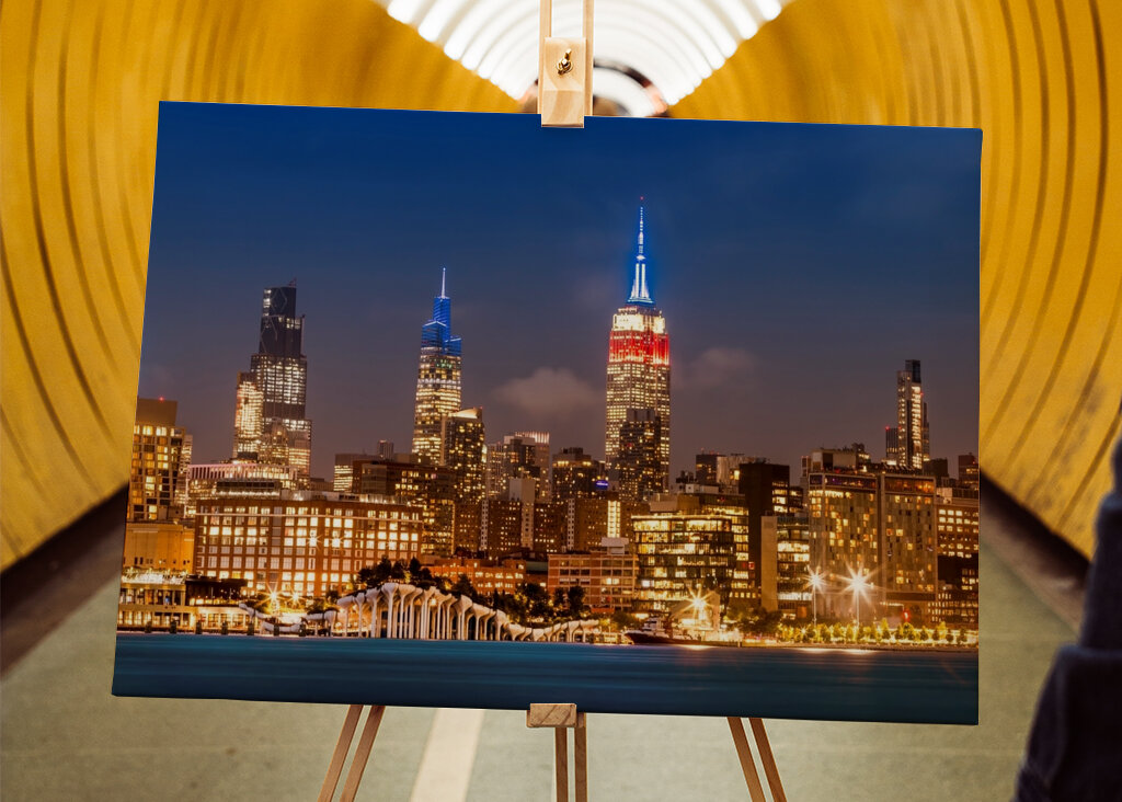 NYC Skyline med Little Island 