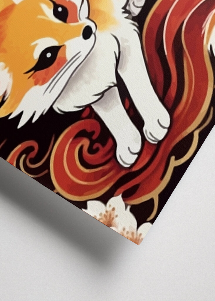 Red Fox Kitsune Japonská
