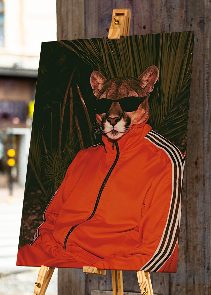 Puma im Trainingsanzug