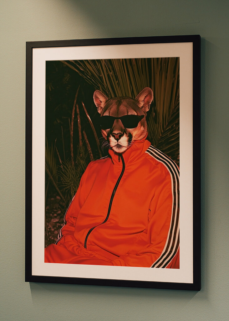 Puma im Trainingsanzug