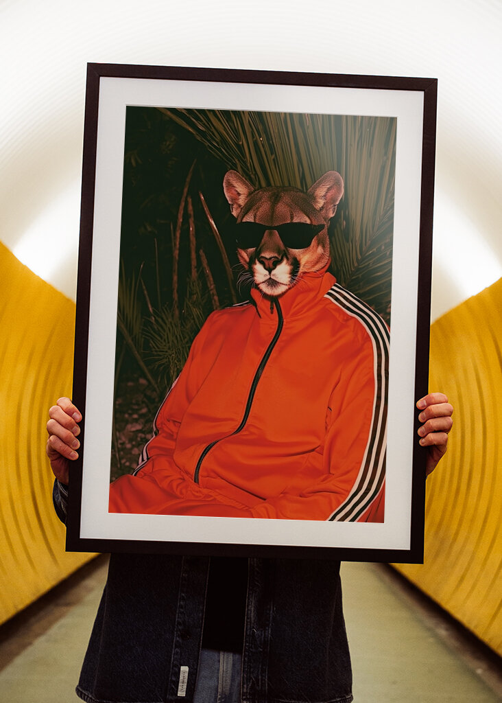 Puma im Trainingsanzug