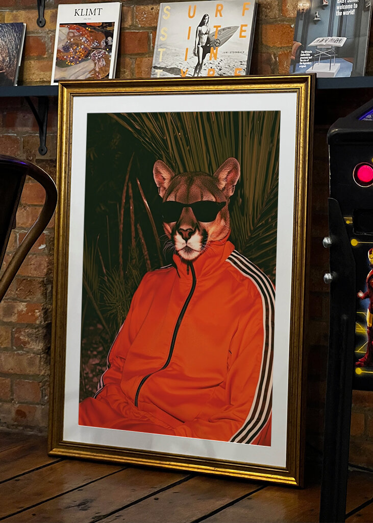 Puma im Trainingsanzug