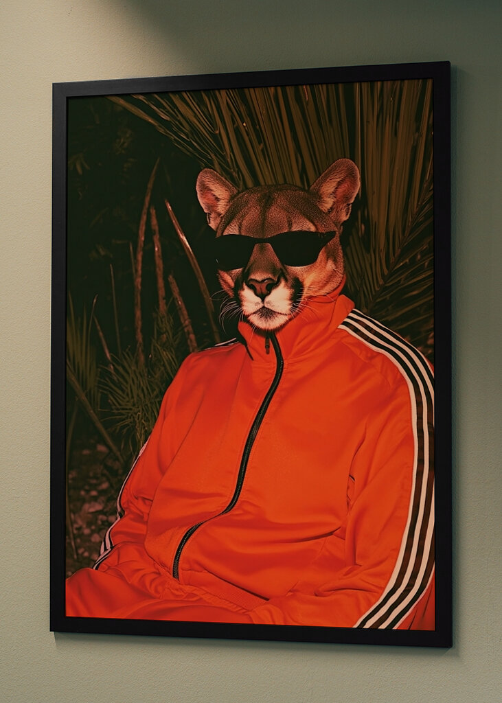 Puma im Trainingsanzug