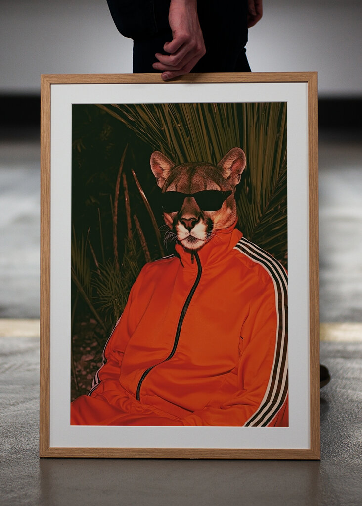 Puma im Trainingsanzug