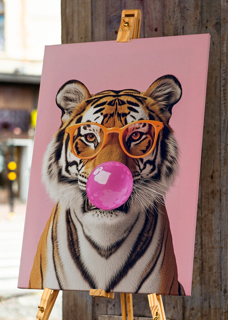 Quirky Tiger in Glasses