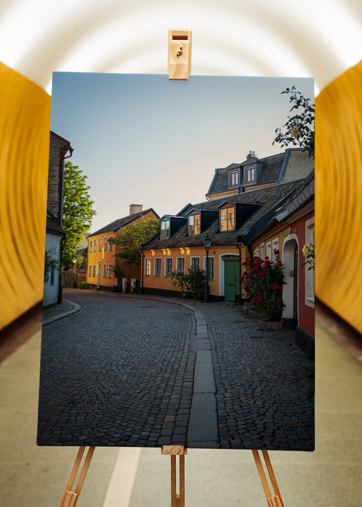 Case di strada lungo Adelgatan a Lund