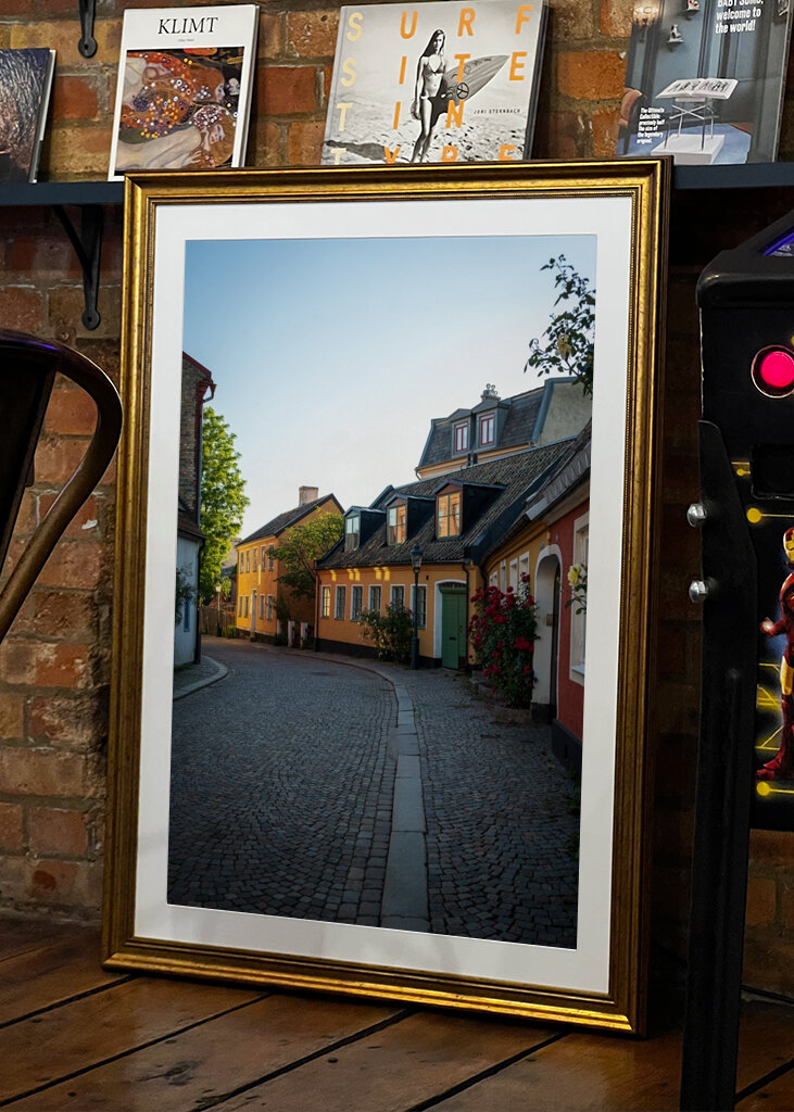 Case di strada lungo Adelgatan a Lund