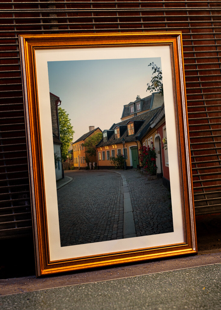 Case di strada lungo Adelgatan a Lund