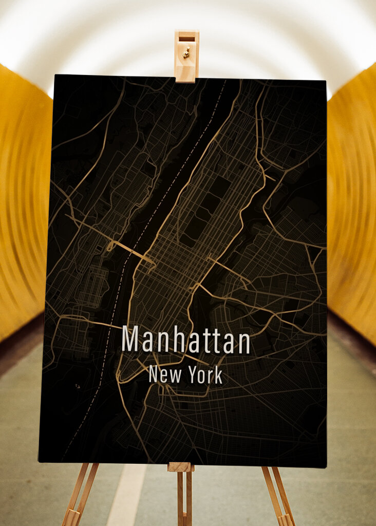 Manhattan New York City Map