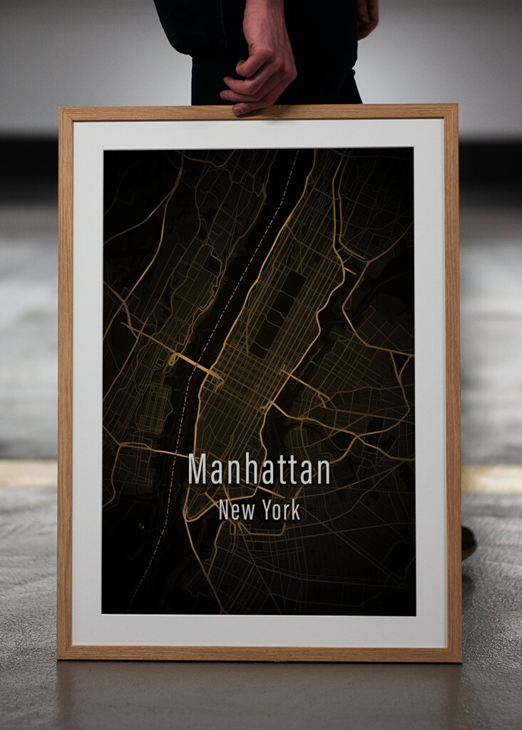 Manhattan New York City Map