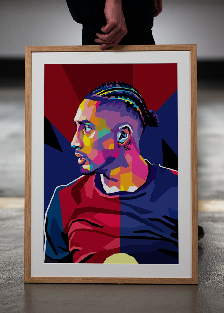 Raphinha dans le style WPAP