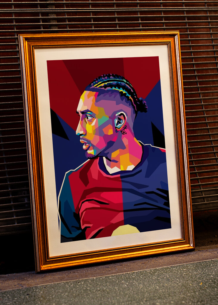 Raphinha dans le style WPAP