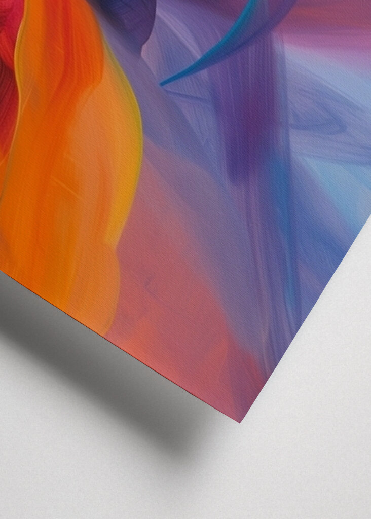 Flydende farvekaskade