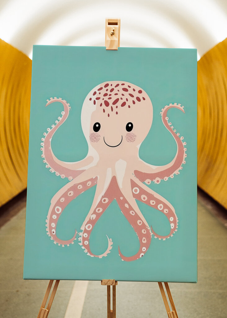 Pulpo sonriente amigo