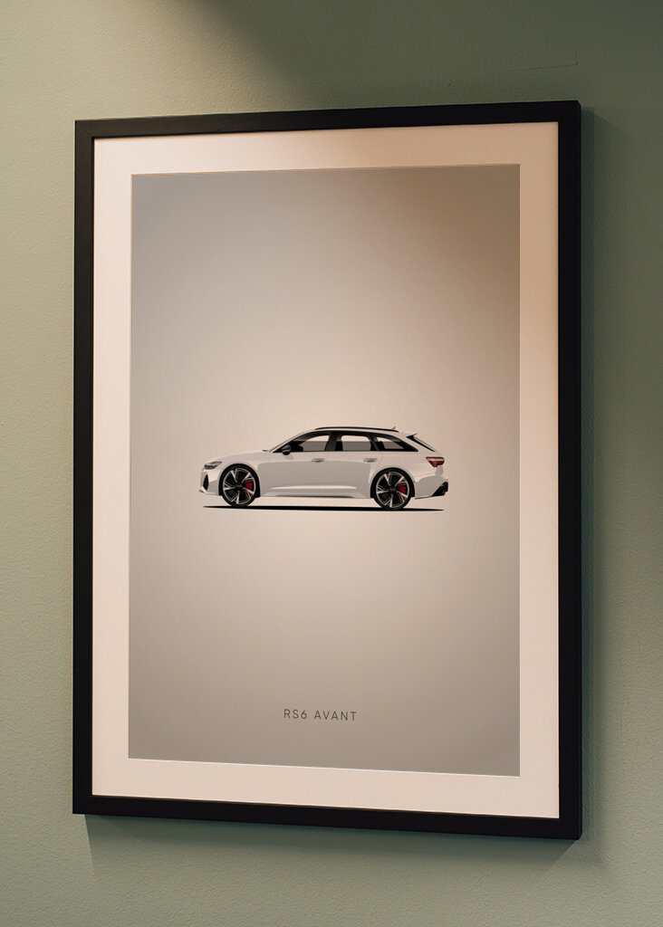 Audi RS6 Avant Car Poster