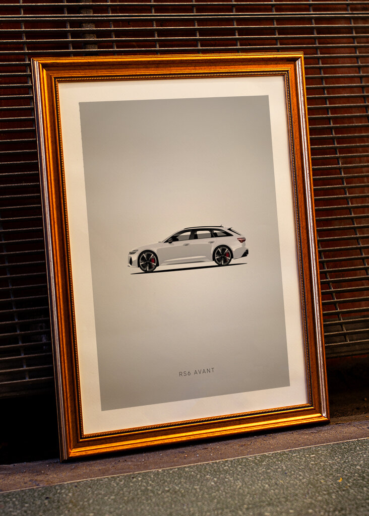 Audi RS6 Avant Car Poster
