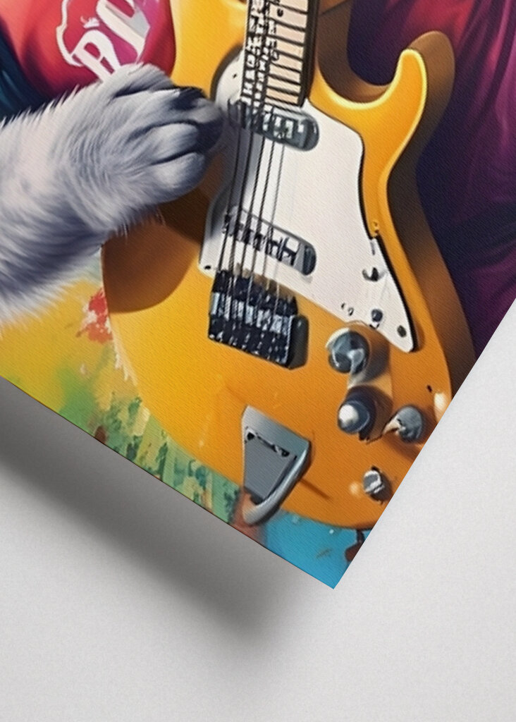 Koala playing guitar