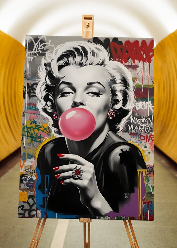 Sztuka uliczna Marilyn Monroe
