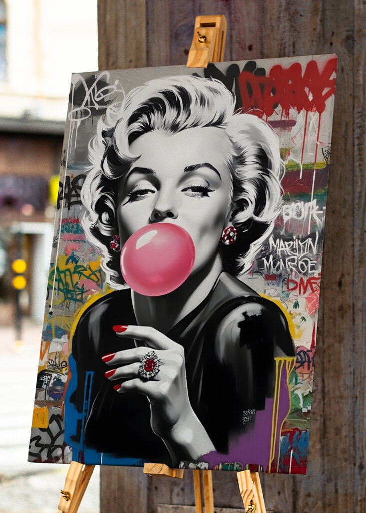 Sztuka uliczna Marilyn Monroe