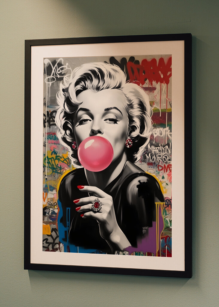 Sztuka uliczna Marilyn Monroe