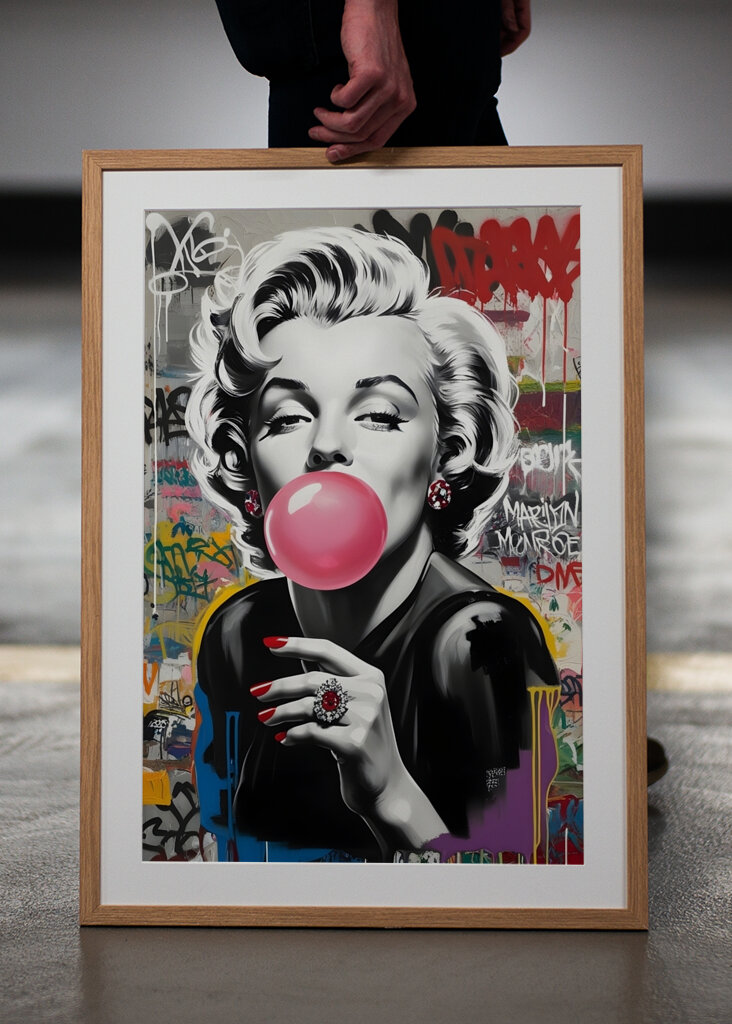 Sztuka uliczna Marilyn Monroe