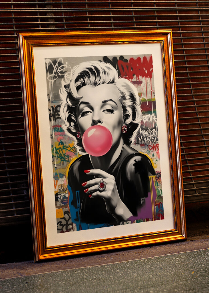 Sztuka uliczna Marilyn Monroe