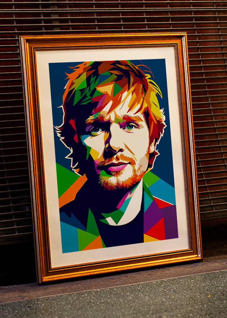 Ed Sheeran Pop Art Style