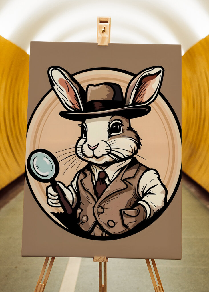 Detective bunny