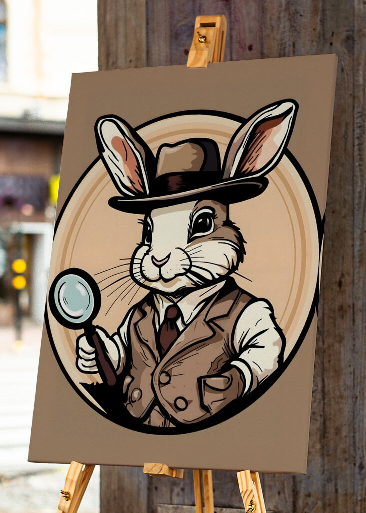 Detective bunny